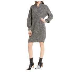 NWOT VERO MODA Pepper Half Zip Long Sleeve Sweater Dress (S)